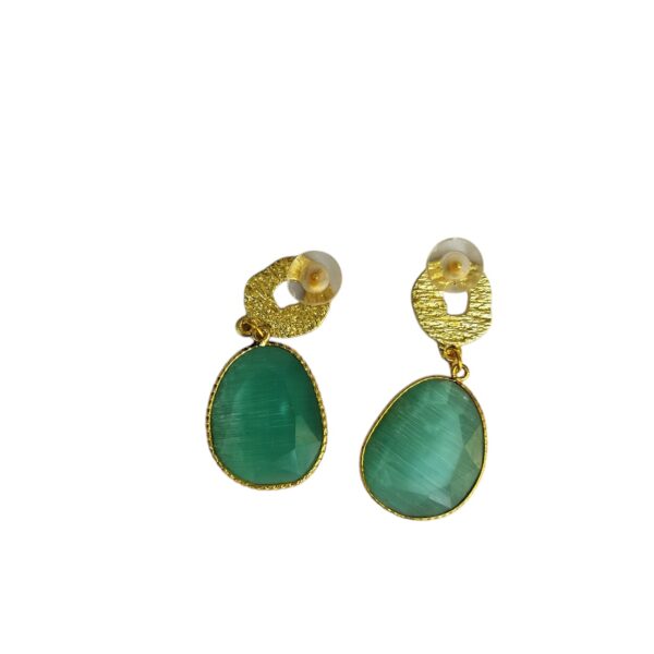 monalisa-dusty-teal-green-gemstone-earrings-in-brass-gold