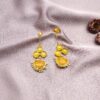 Yellow Stone Long Earrings