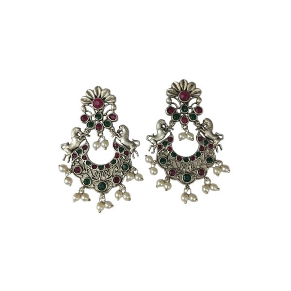 Silver Chand Bali Earrings