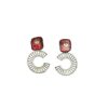 Silver Cornell Red Studs