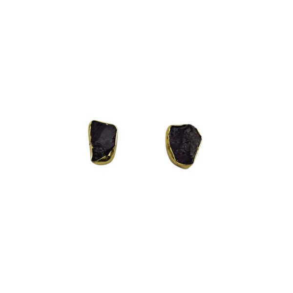 Gold Plated Purple Studs