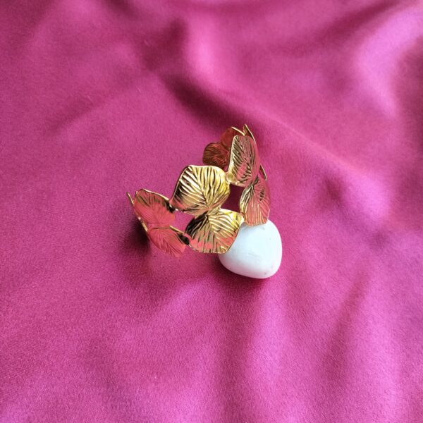 AntiTarnish Foliage Leaf Cuff Bracelet