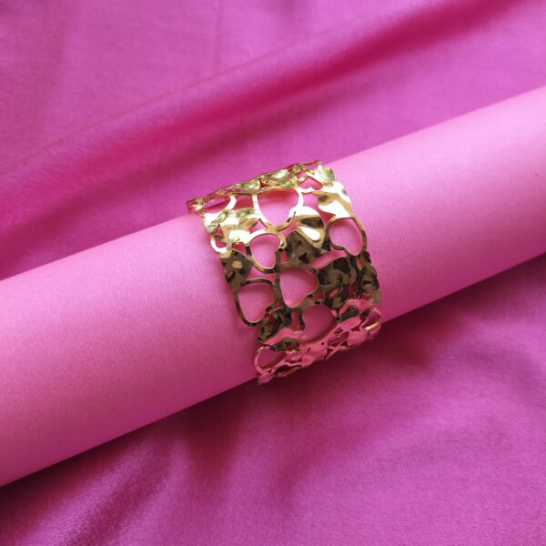 AntiTarnish Heart Cuff Bracelet