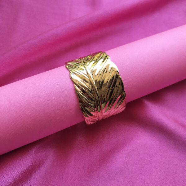 AntiTarnish Leaf Cuff Bracelet