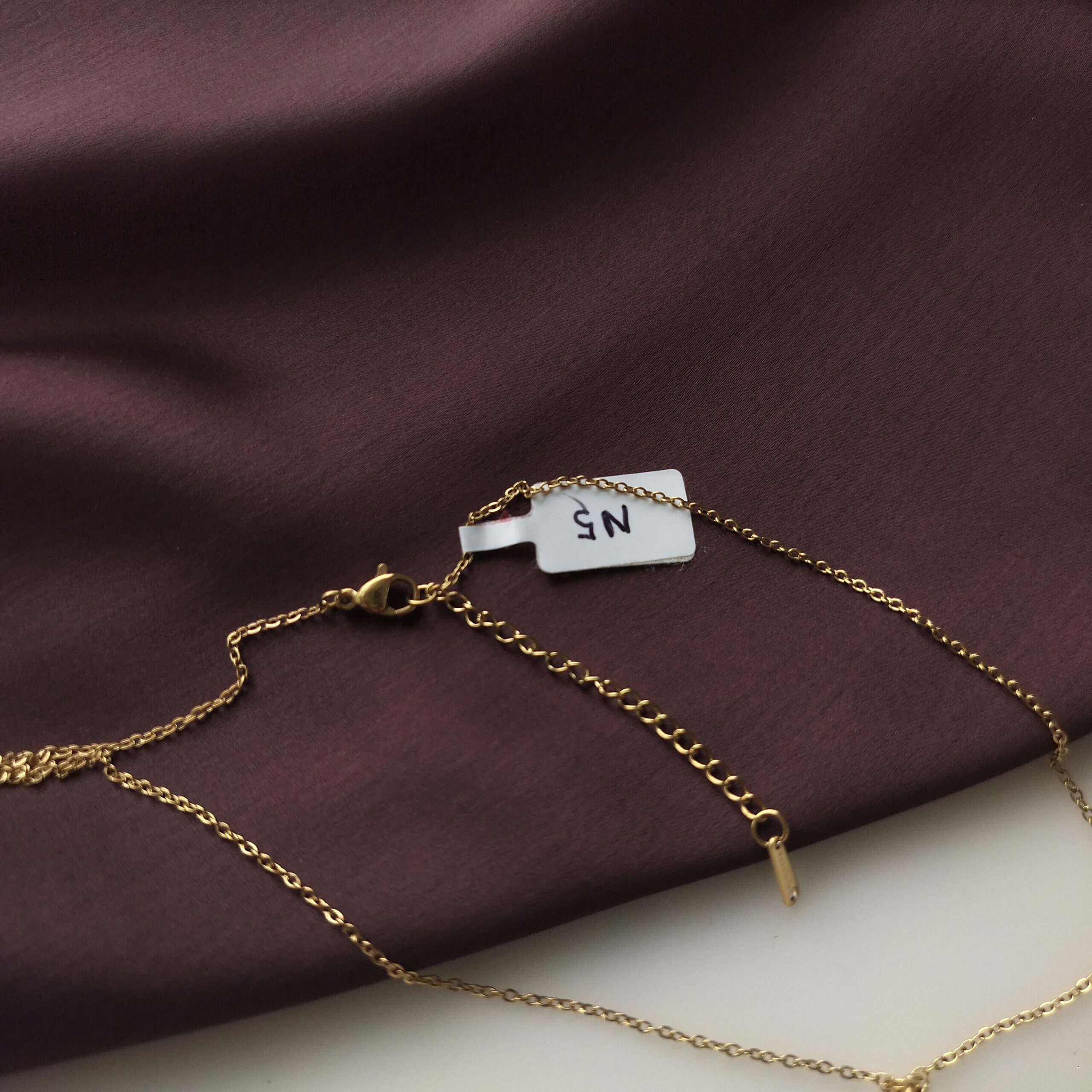 the adjustable golden conch necklace