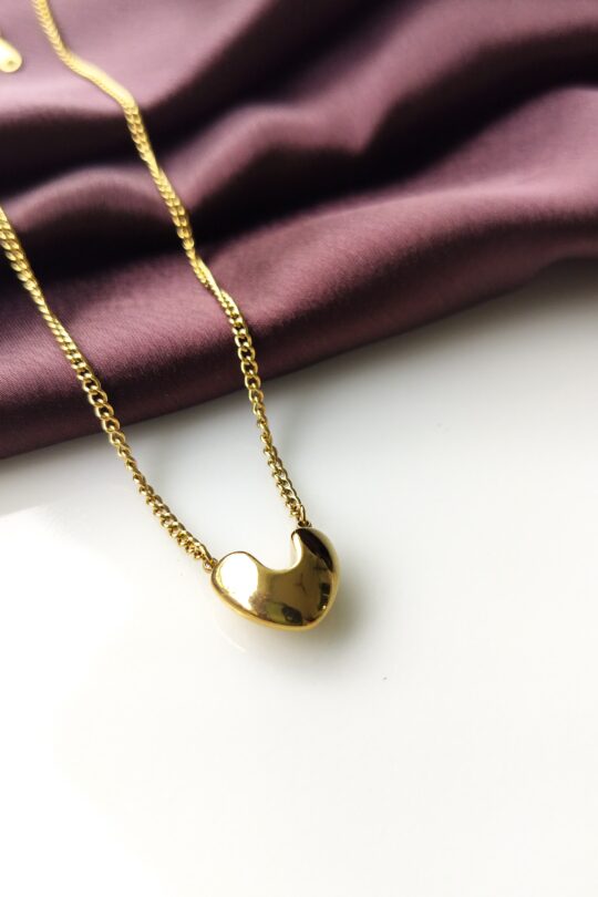 Starlit Love Pendant Necklace front view on display